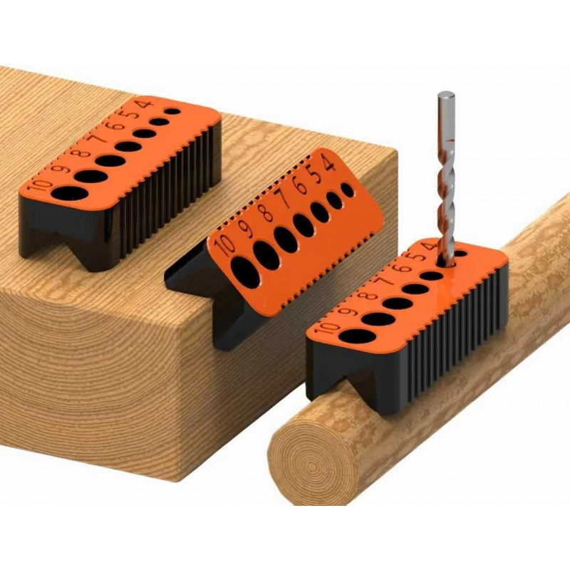 Woodworking Drill - High-precision drilling guide block with adjustable