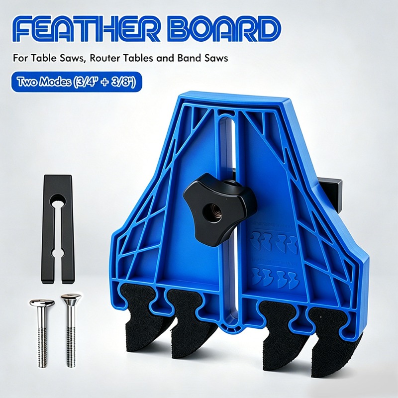 Woodworking Kickback - Dual Slot Feather Board 3/4