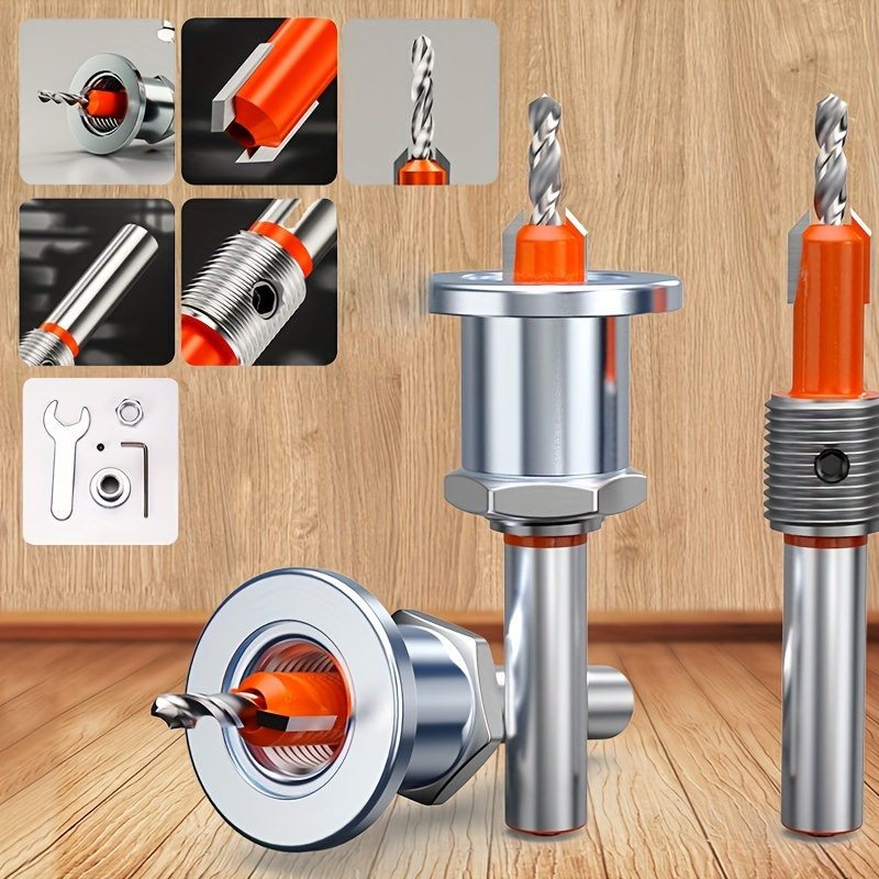 Woodworking Kickback - 3pcs Woodworking Drill Bit Set Shank,