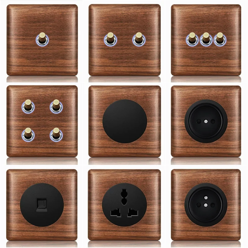 Woodworking Zone - T&i Wood Switch Socket, 86 Wall