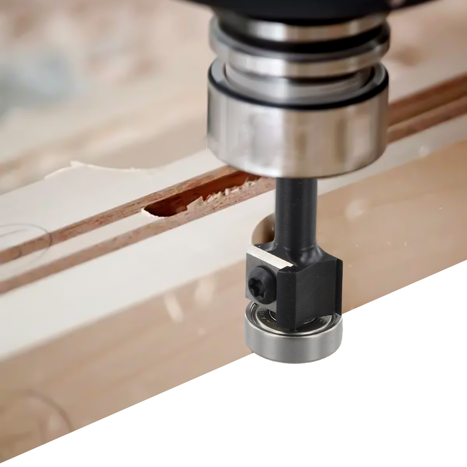 Woodworking Kickback - Solid Hardened Steel Router Bit Carbide