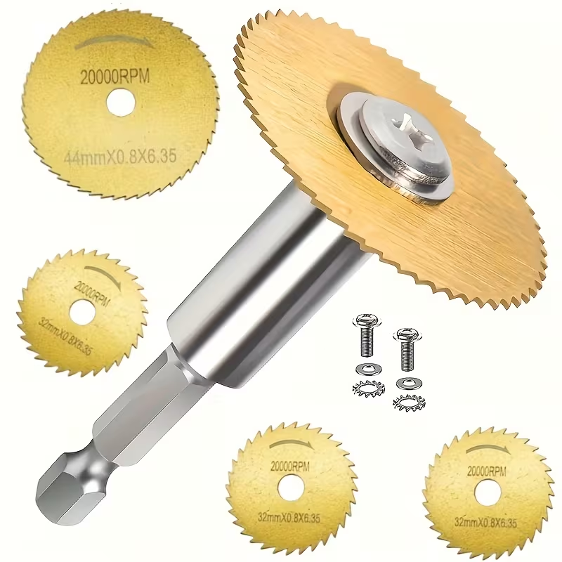 Woodworking Rasp - 7PCS Titanium-Coated HSS Saw Blade Set,