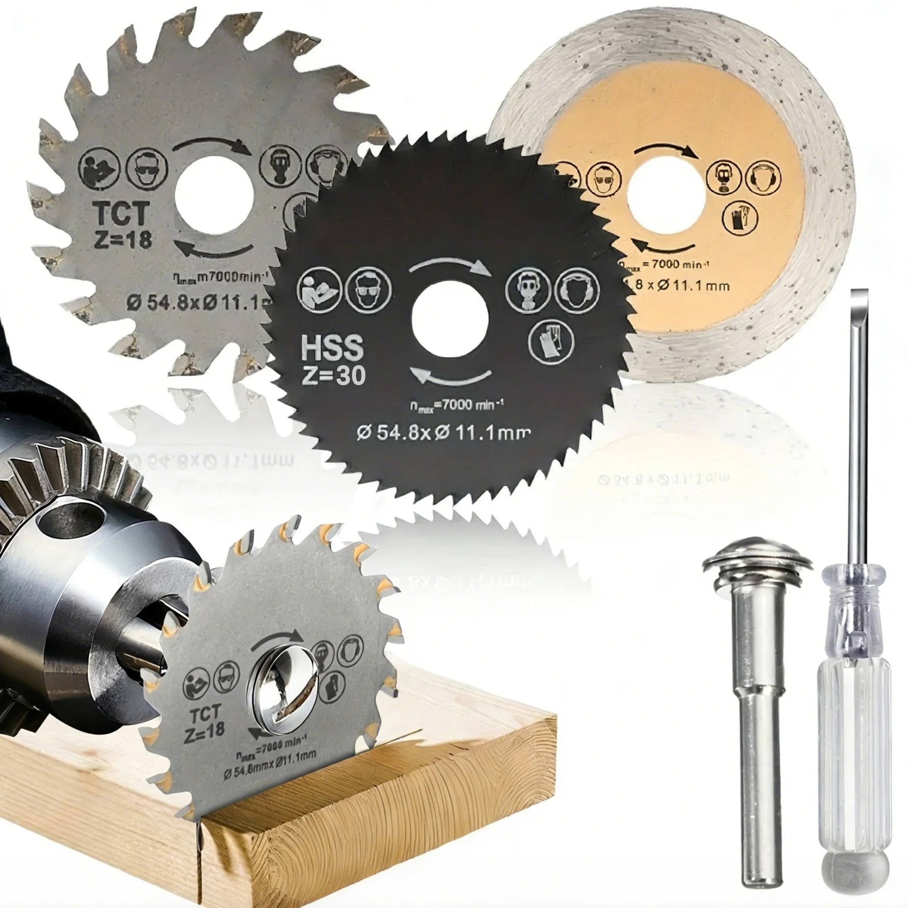 Woodworking Rasp - Multi-Function Circular Saw Blade Set, Cutting