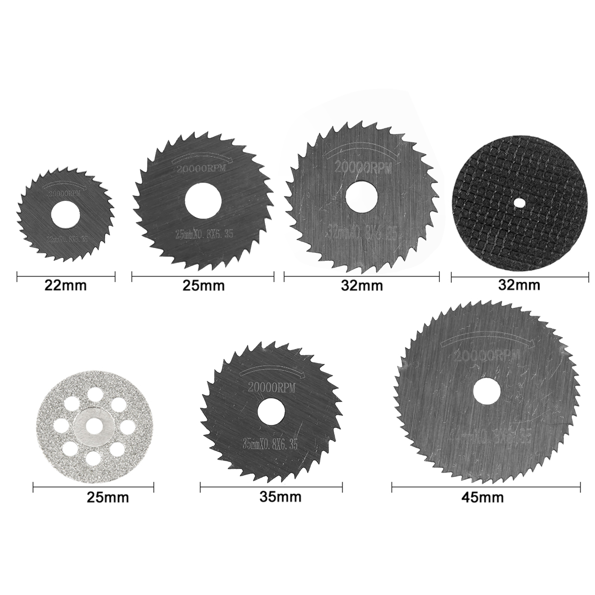 31/30pc Diamond Cutting Discs  - Woodworking Drill recension och pris