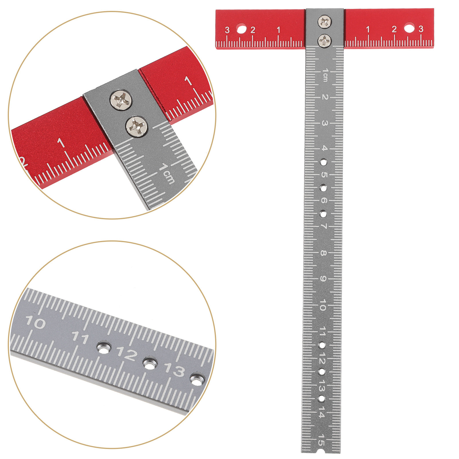T Ruler Aluminum Alloy Precise - Woodworking Product recension och pris