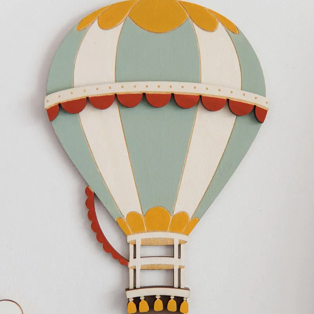 3D Wooden Hot Air Balloon Deco - Woodworking Zone recension och pris