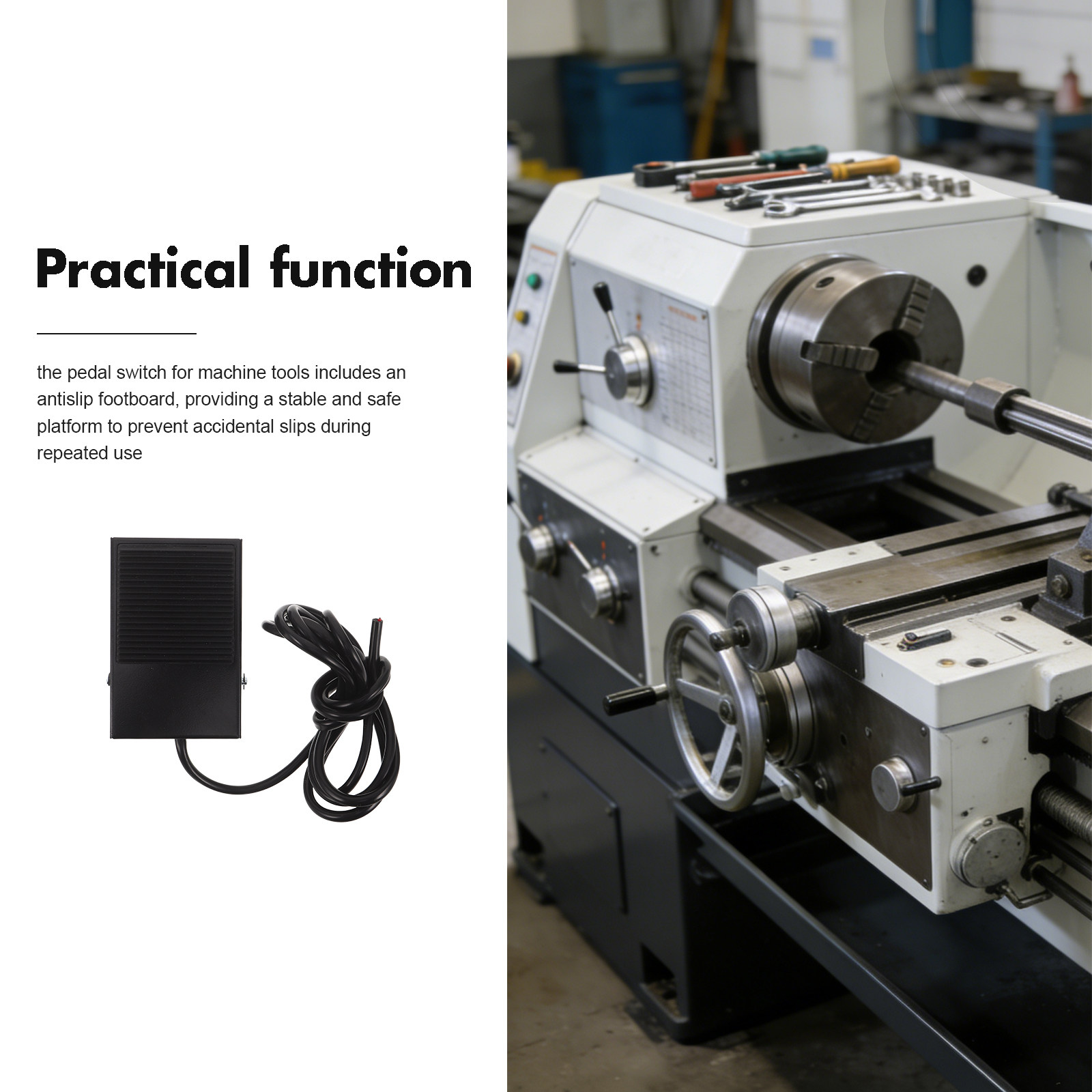 Momentary Foot Pedal Switch fo - Woodworking Machinery recension och pris