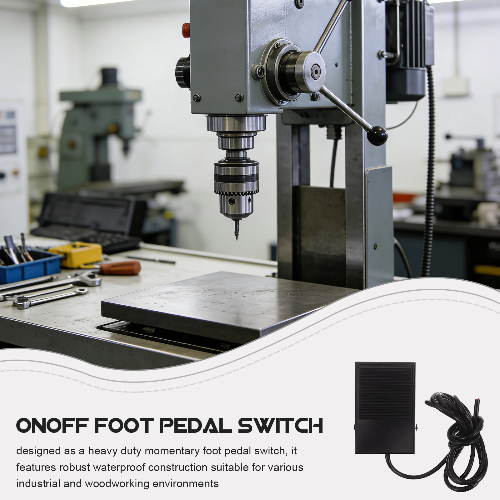 Momentary Foot Pedal Switch fo - Woodworking Machinery recension och pris