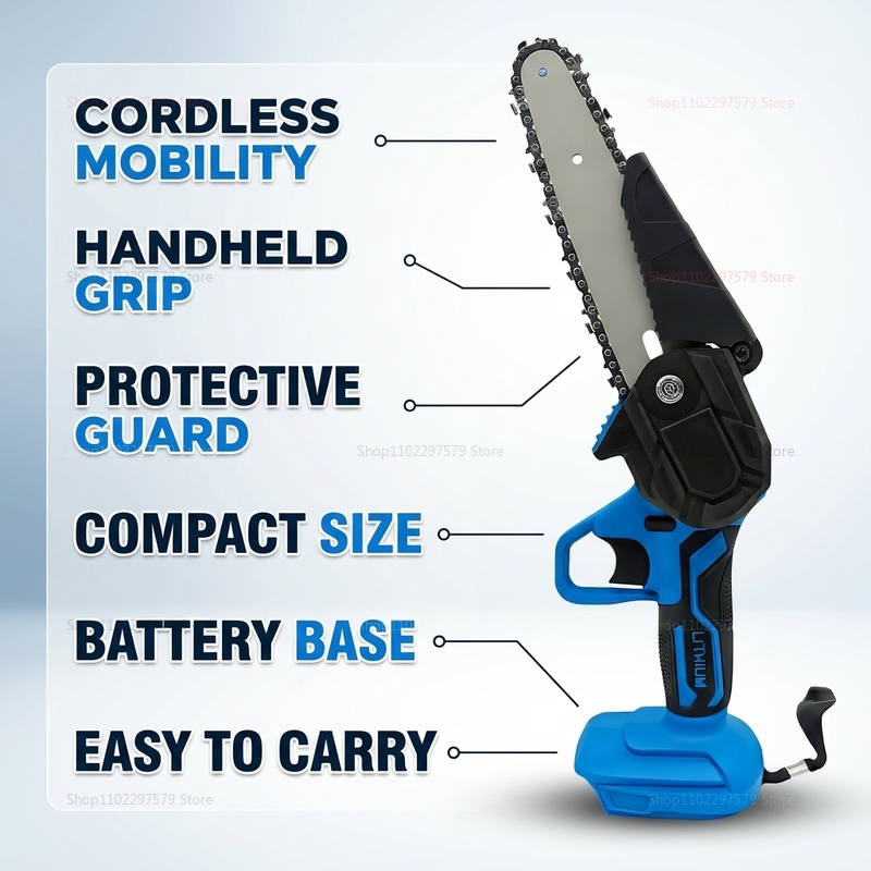 6 Inch Cordless Electric Chain - Woodworking Yard Projects recension och pris