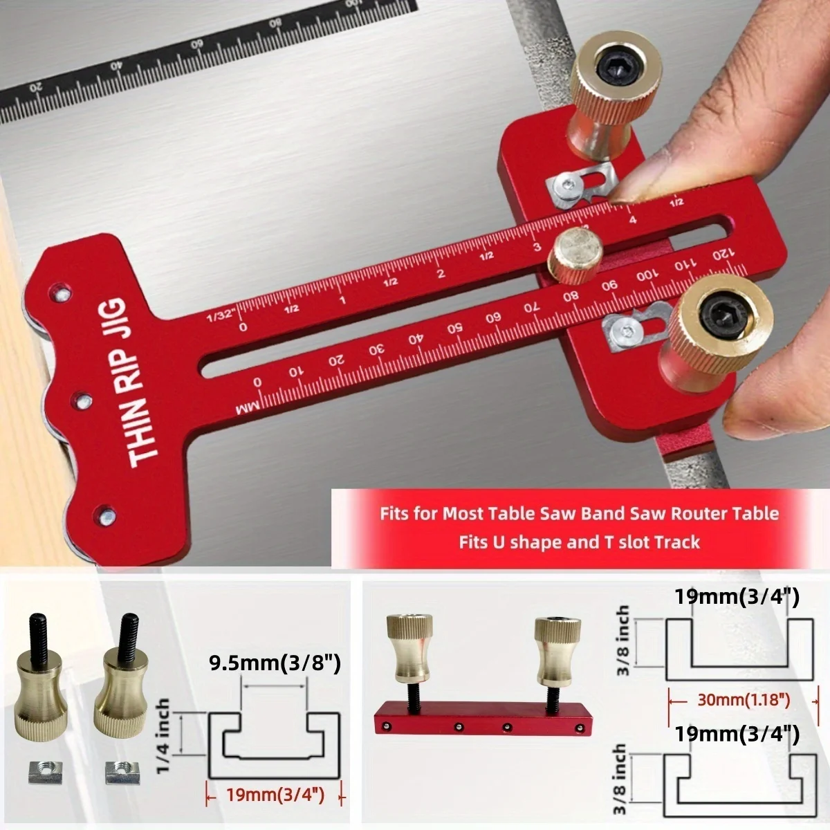 Thin Rip Table Saw Jig,3 Pulle - Woodworking Rasp recension och pris