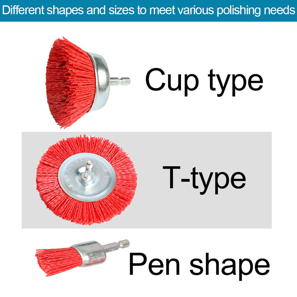 Nylon Cup Brush Abrasive Wire  - Woodworking Drill recension och pris