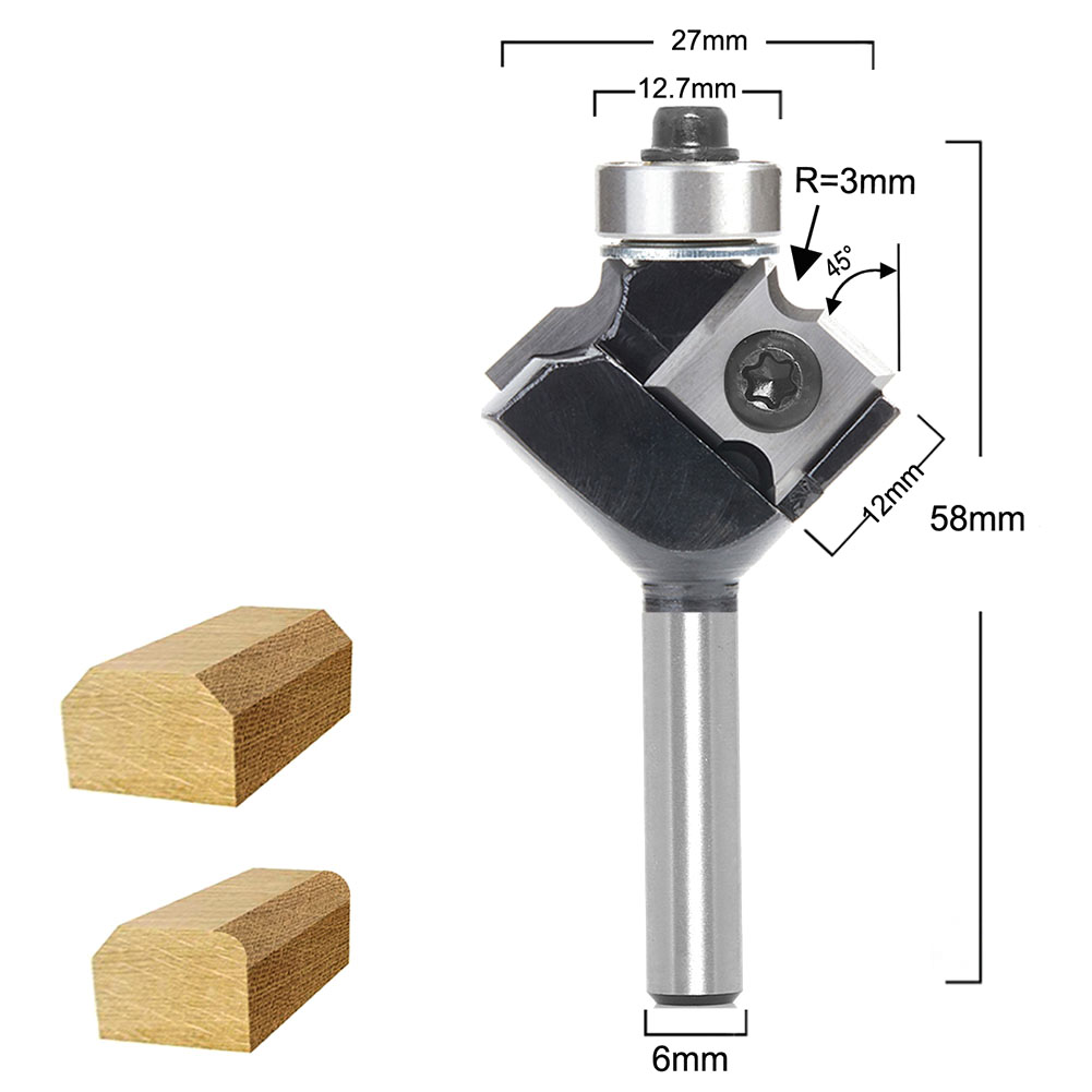 Milling Cutter Router Bit Trim - Woodworking Kickback recension och pris