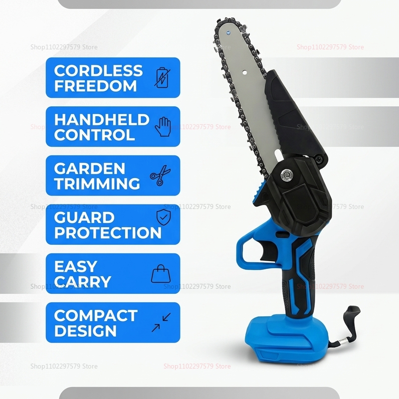 6 Inch Cordless Electric Chain - Woodworking Yard Projects recension och pris