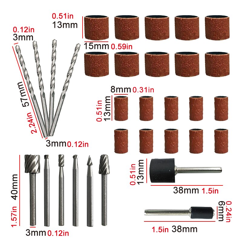 11pc Electric Grinding Horn Co - Woodworking Videos recension och pris