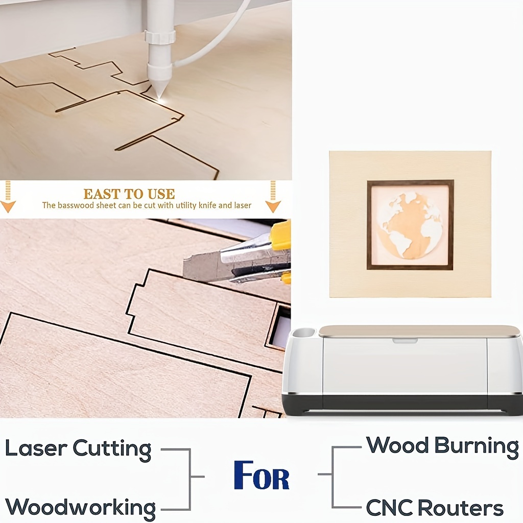 4/8 Pieces of Wood for Crafts  - Woodworking Zone recension och pris