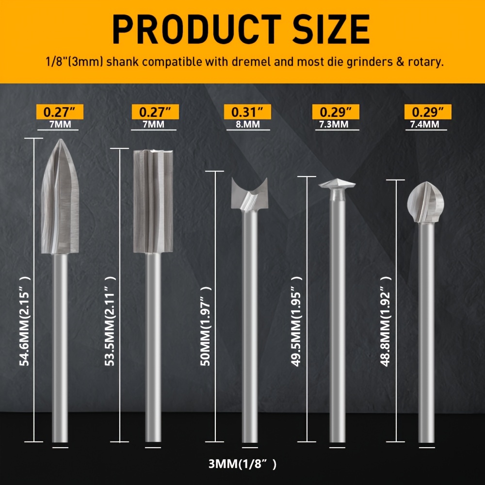11PCS HSS Engraving Drill Bits - Woodworking Videos recension och pris