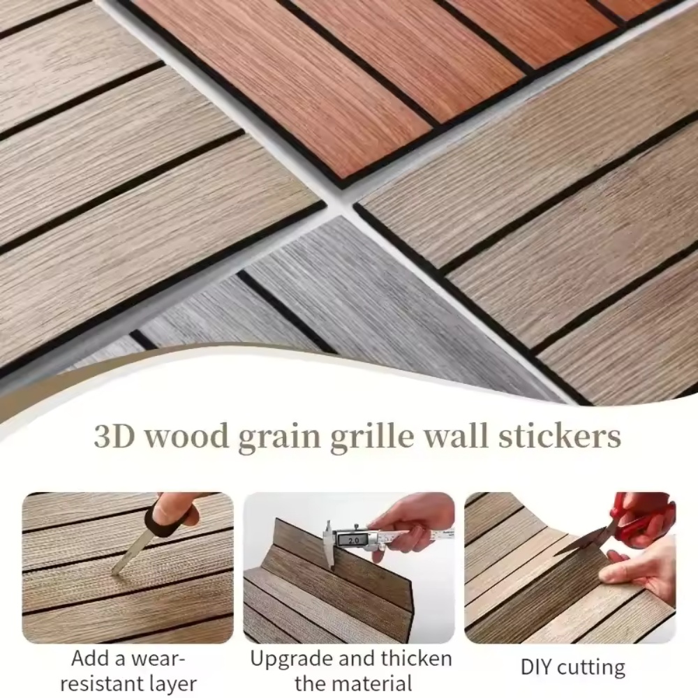 10PCS Wood Grain Wall Panels,  - Woodworking Zone recension och pris