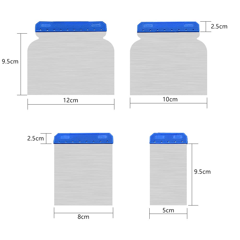 4pcs/Set Scraper Putty Knife B - Drawknife Blade recension och pris